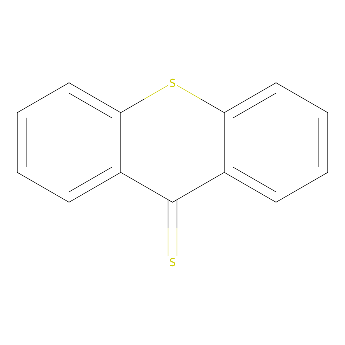 9H-thioxanthene-9-thione molecular structure, CAS 3591-73-9