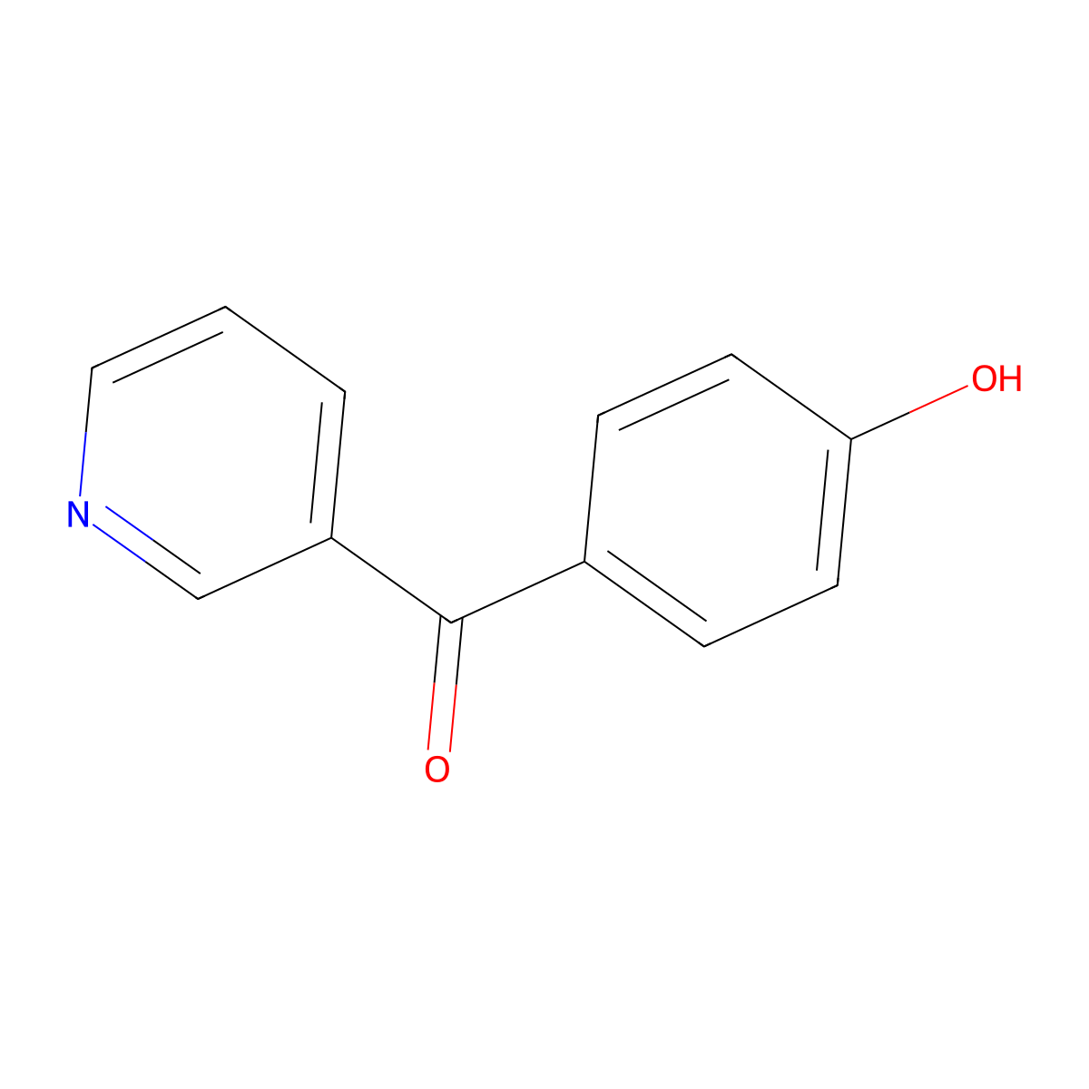 3-(4-Hydroxybenzoyl)pyridine molecular structure, CAS 35926-15-9