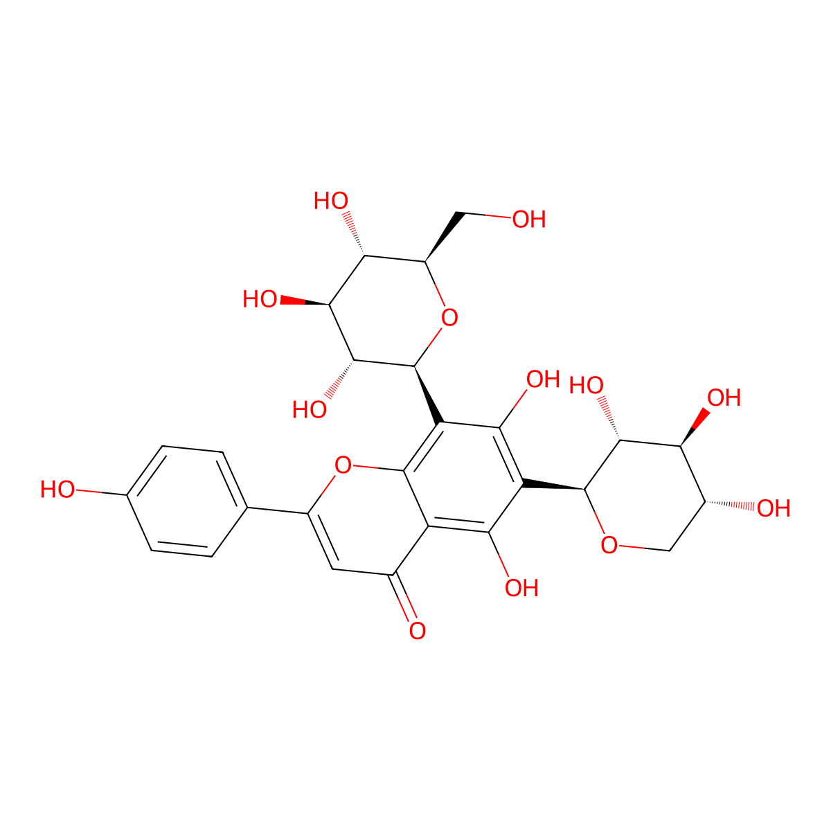 Vicenin 1 molecular structure, CAS 35927-38-9