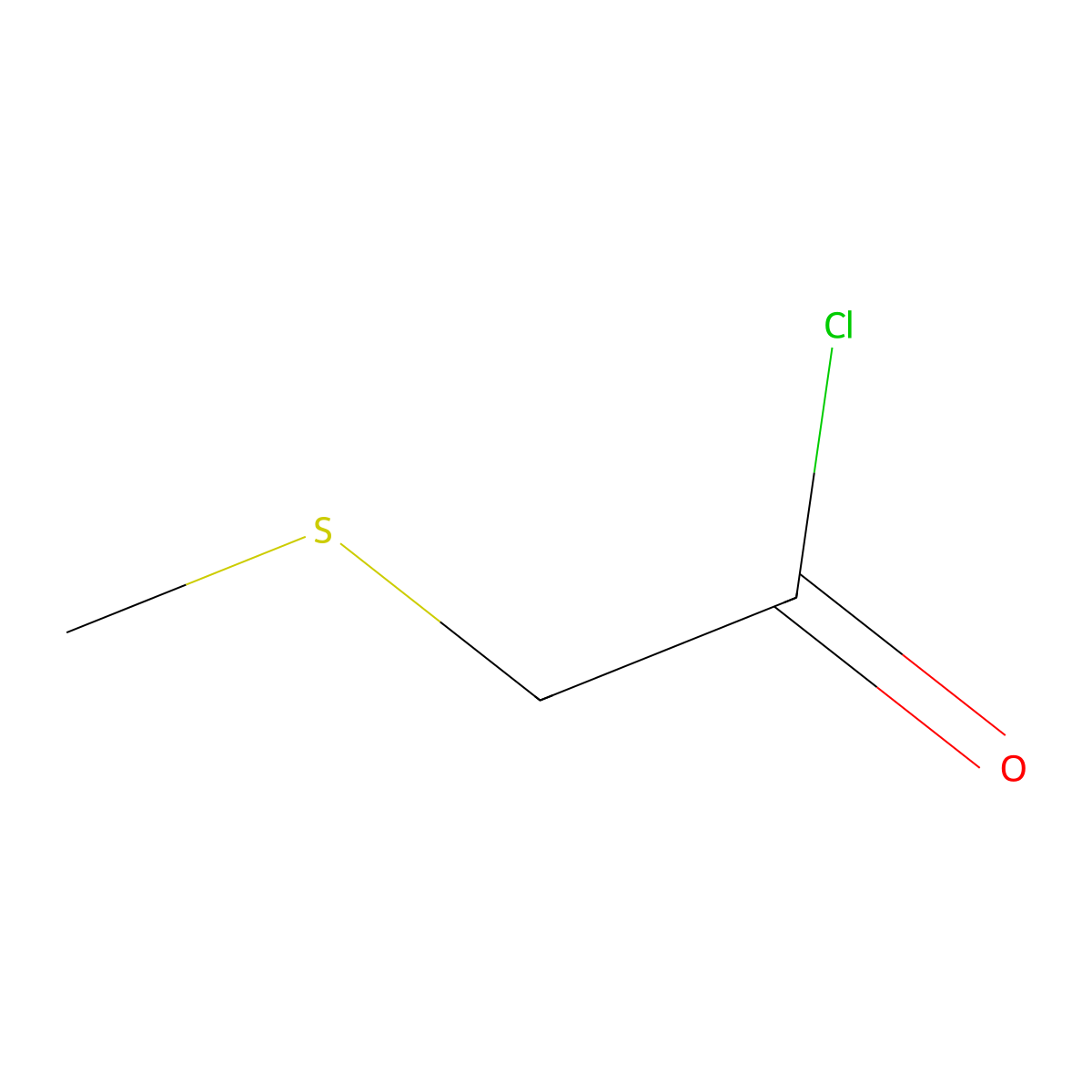 2-(Methylsulfanyl)acetyl chloride molecular structure, CAS 35928-65-5