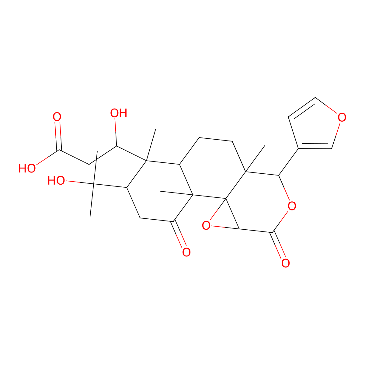 Deacetylnomilinic acid molecular structure, CAS 35930-21-3