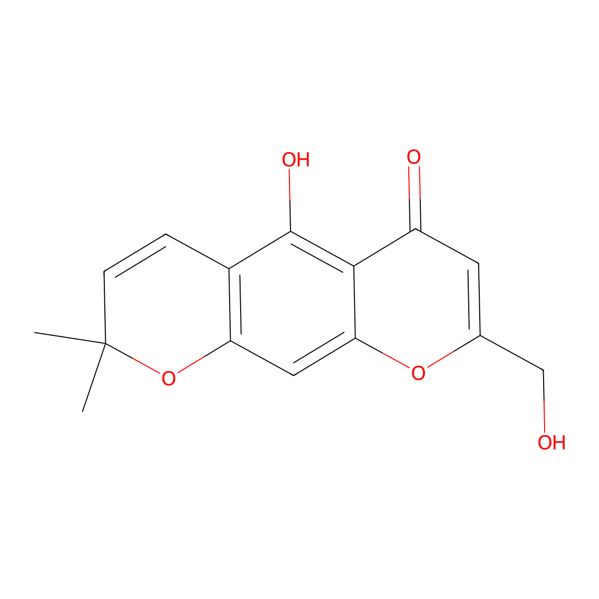 Greveichromenol molecular structure, CAS 35930-29-1