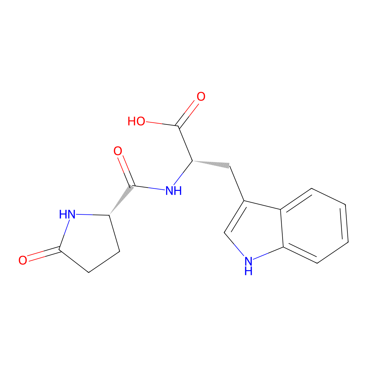 5-Oxoprolyltryptophan molecular structure, CAS 35937-24-7