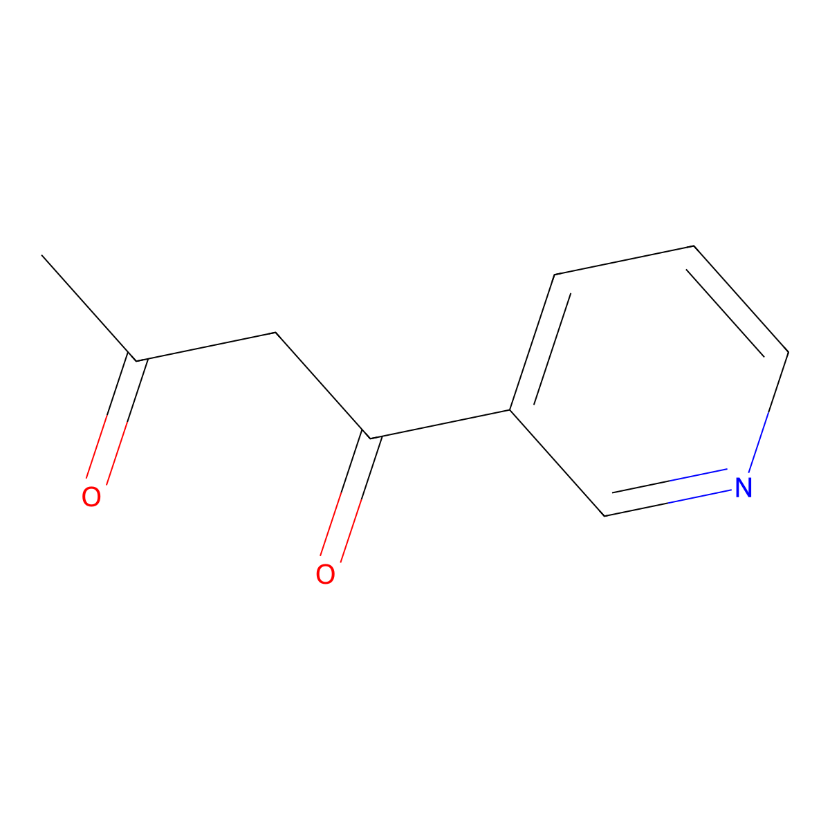 1-(Pyridin-3-yl)butane-1,3-dione molecular structure, CAS 3594-37-4