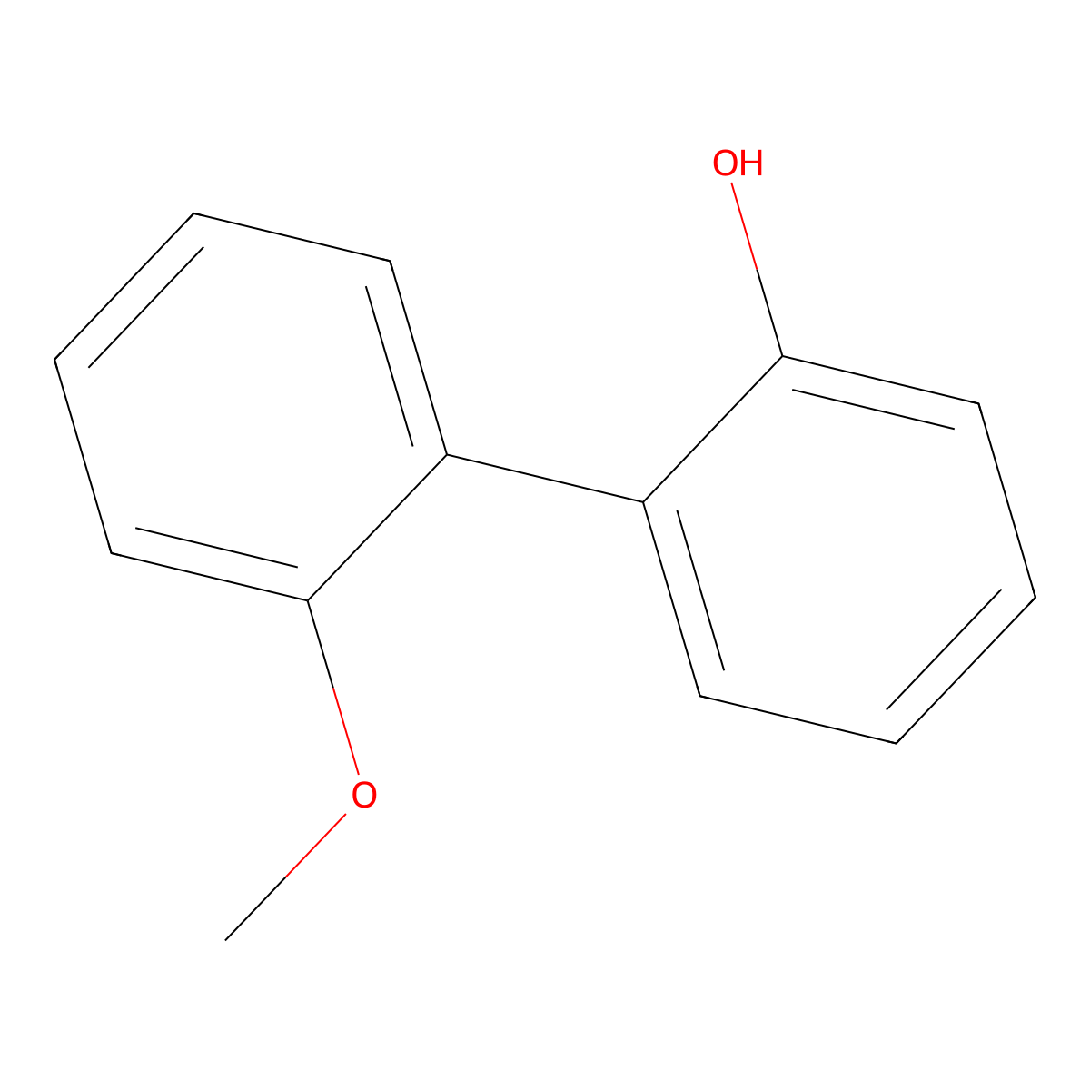 2-(2-Methoxyphenyl)phenol molecular structure, CAS 3594-88-5