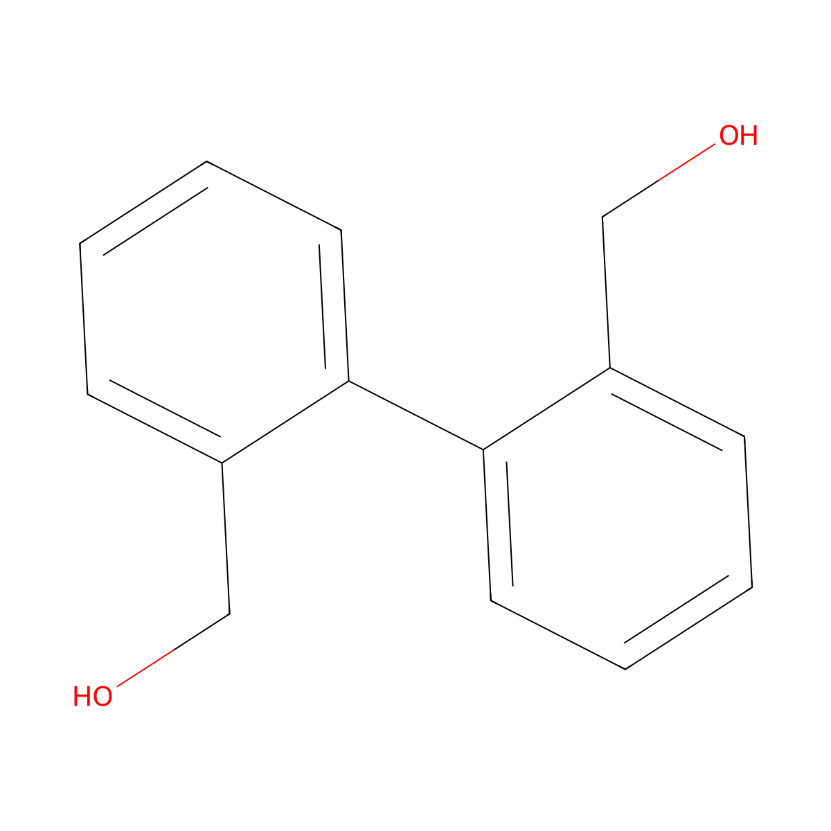 (1,1'-Biphenyl)-2,2'-dimethanol molecular structure, CAS 3594-90-9