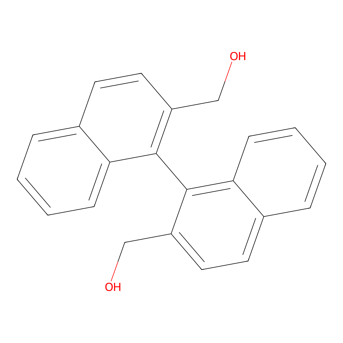 1,1'-Binaphthyl-2,2'-dimethanol molecular structure, CAS 3594-94-3