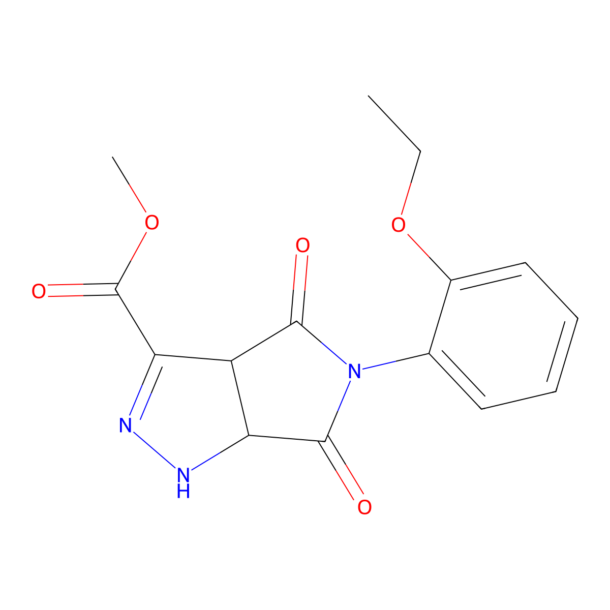 methyl 5-(2-ethoxyphenyl)-4,6-dioxo-3a,6a-dihydro-1H-pyrrolo[3,4-c]pyrazole-3-carboxylate molecular structure, CAS 359418-26-1