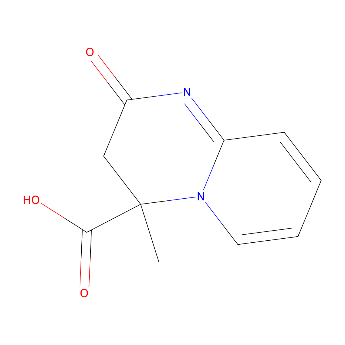 4-Methyl-2-oxo-3,4-dihydro-2H-pyrido[1,2-a]pyrimidine-4-carboxylic acid molecular structure, CAS 359418-42-1