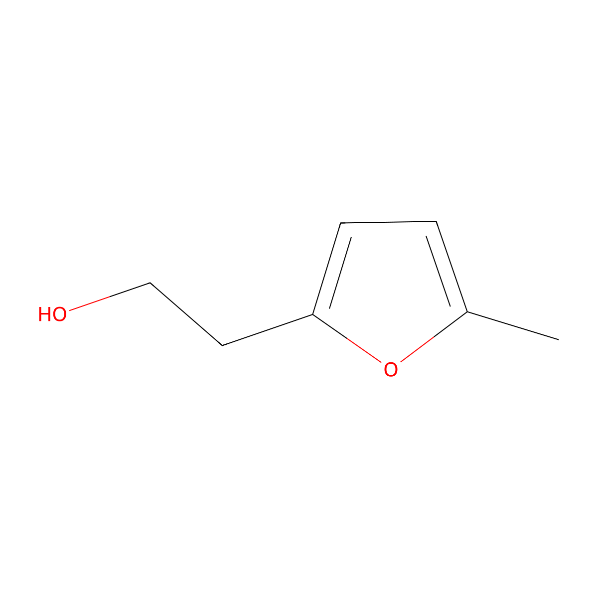 2-(5-Methylfuran-2-yl)ethan-1-ol molecular structure, CAS 35942-94-0