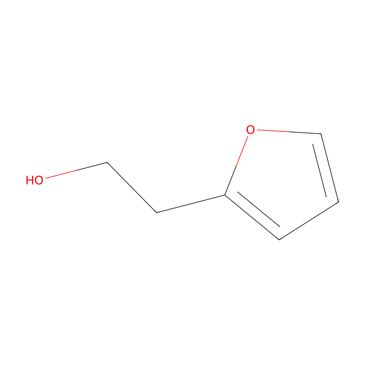 2-Furanethanol molecular structure, CAS 35942-95-1