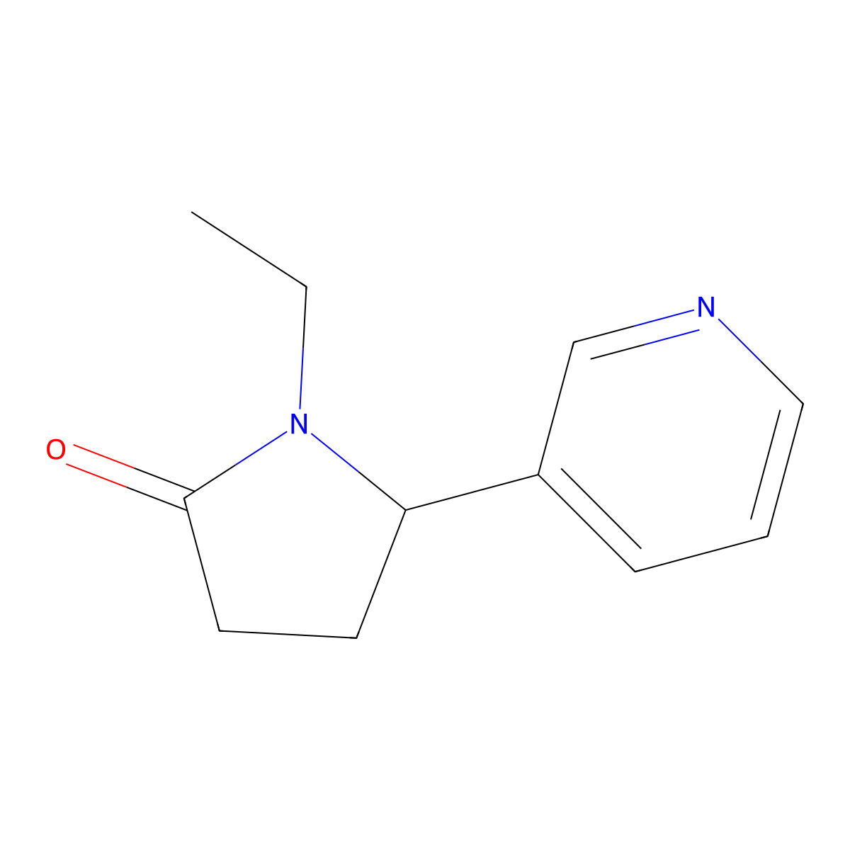 (R,S)-N-Ethylnorcotinine molecular structure, CAS 359435-41-9