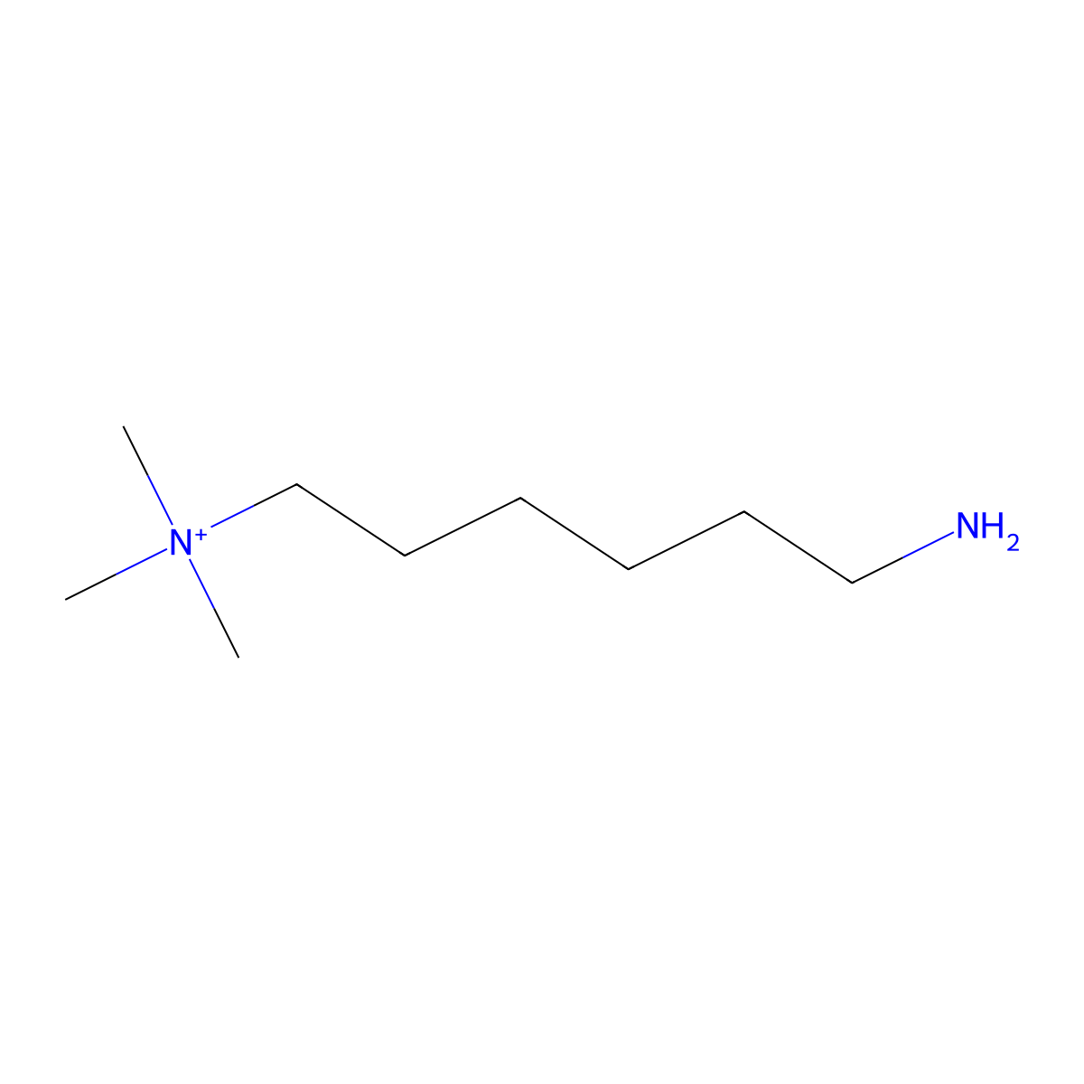 6-Amino-N,N,N-trimethyl-1-hexanaminium molecular structure, CAS 359436-95-6