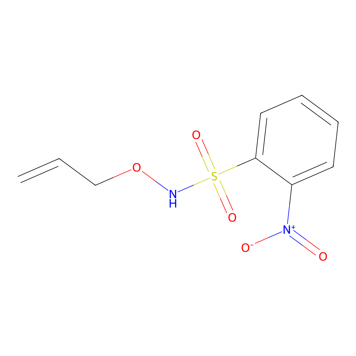 N-(Allyloxy)-2-nitrobenzenesulfonamide molecular structure, CAS 359442-67-4