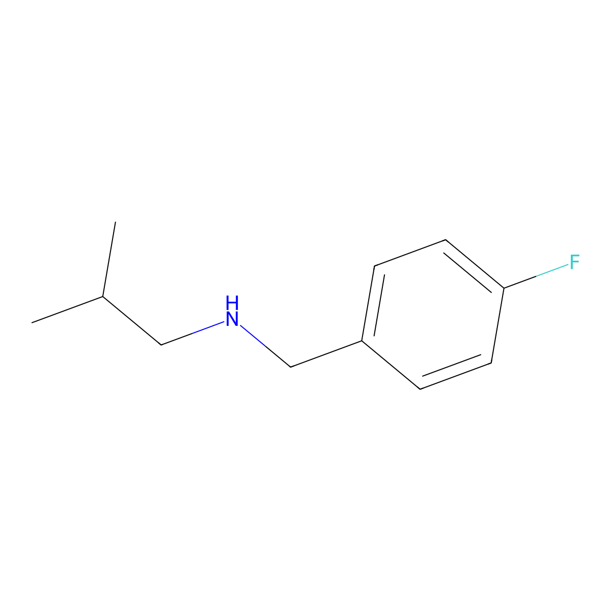 (4-Fluorobenzyl)isobutylamine molecular structure, CAS 359446-04-1