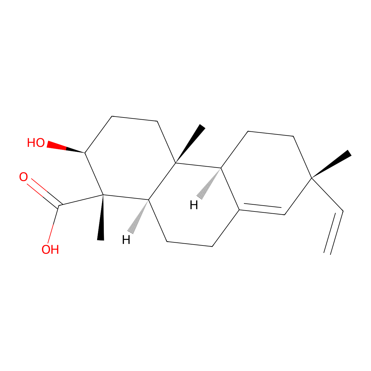 3-Hydroxysandaracopimaric acid molecular structure, CAS 35951-45-2