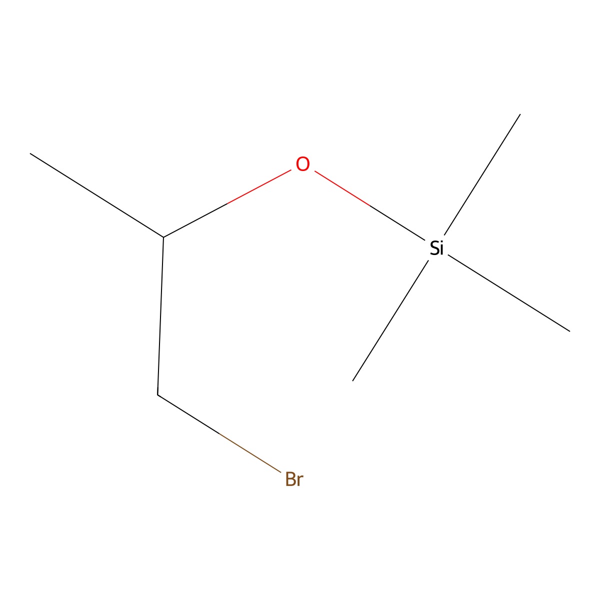 Silane, (2-bromo-1-methylethoxy)trimethyl- molecular structure, CAS 35952-68-2