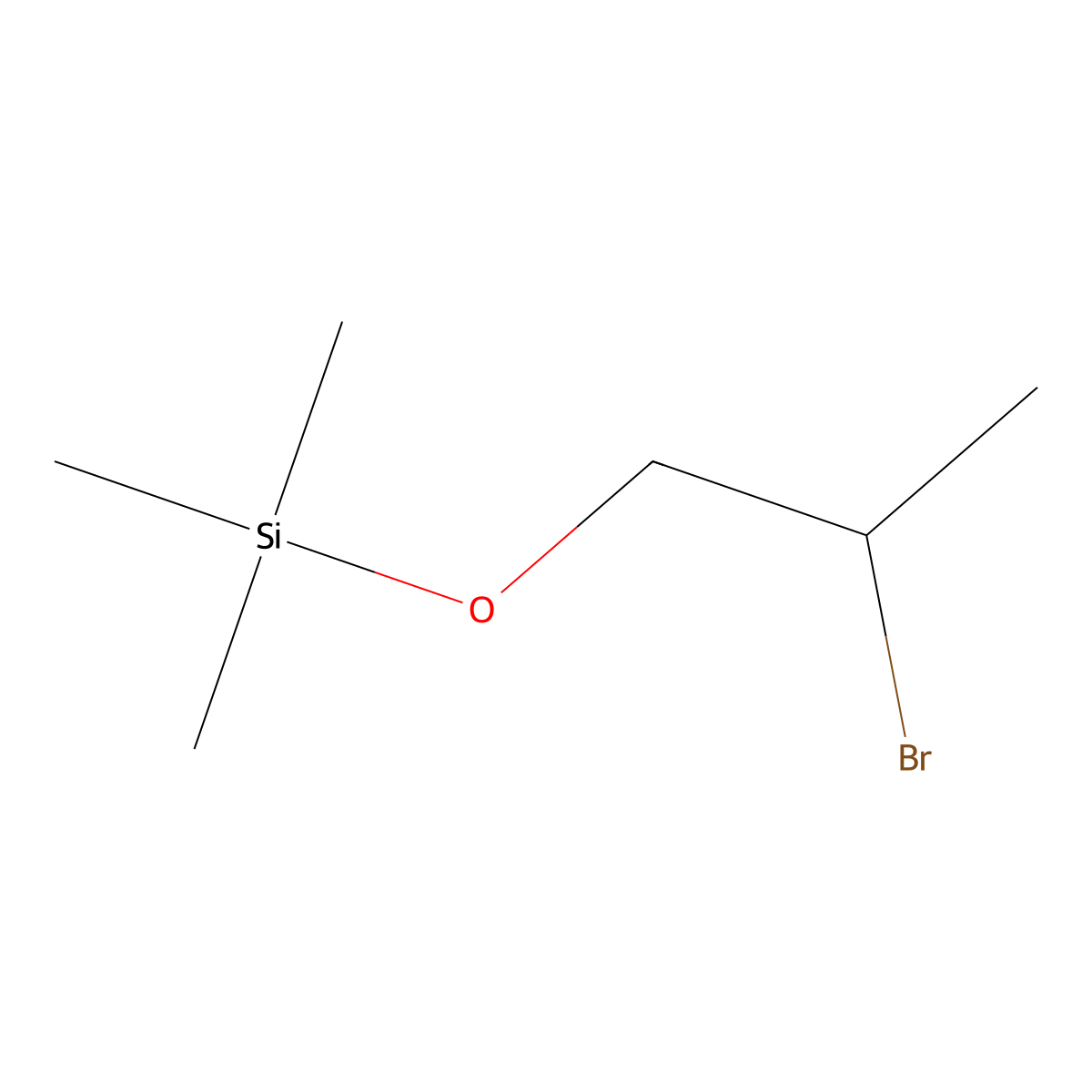 (2-Bromopropoxy)trimethylsilane molecular structure, CAS 35952-69-3