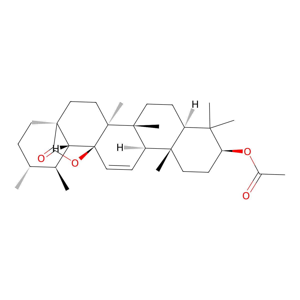 3-Acetoxy-11-ursen-28,13-olide molecular structure, CAS 35959-08-1