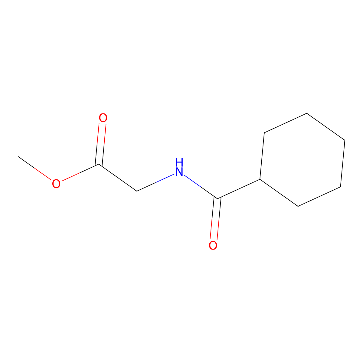 Methyl 2-(cyclohexylformamido)acetate molecular structure, CAS 35960-89-5