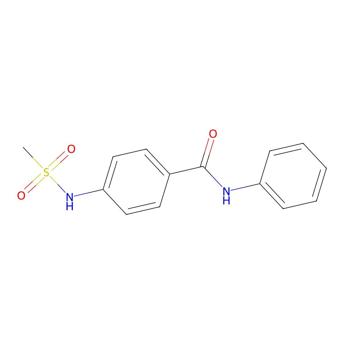 4-(methanesulfonamido)-N-phenylbenzamide molecular structure, CAS 359600-74-1