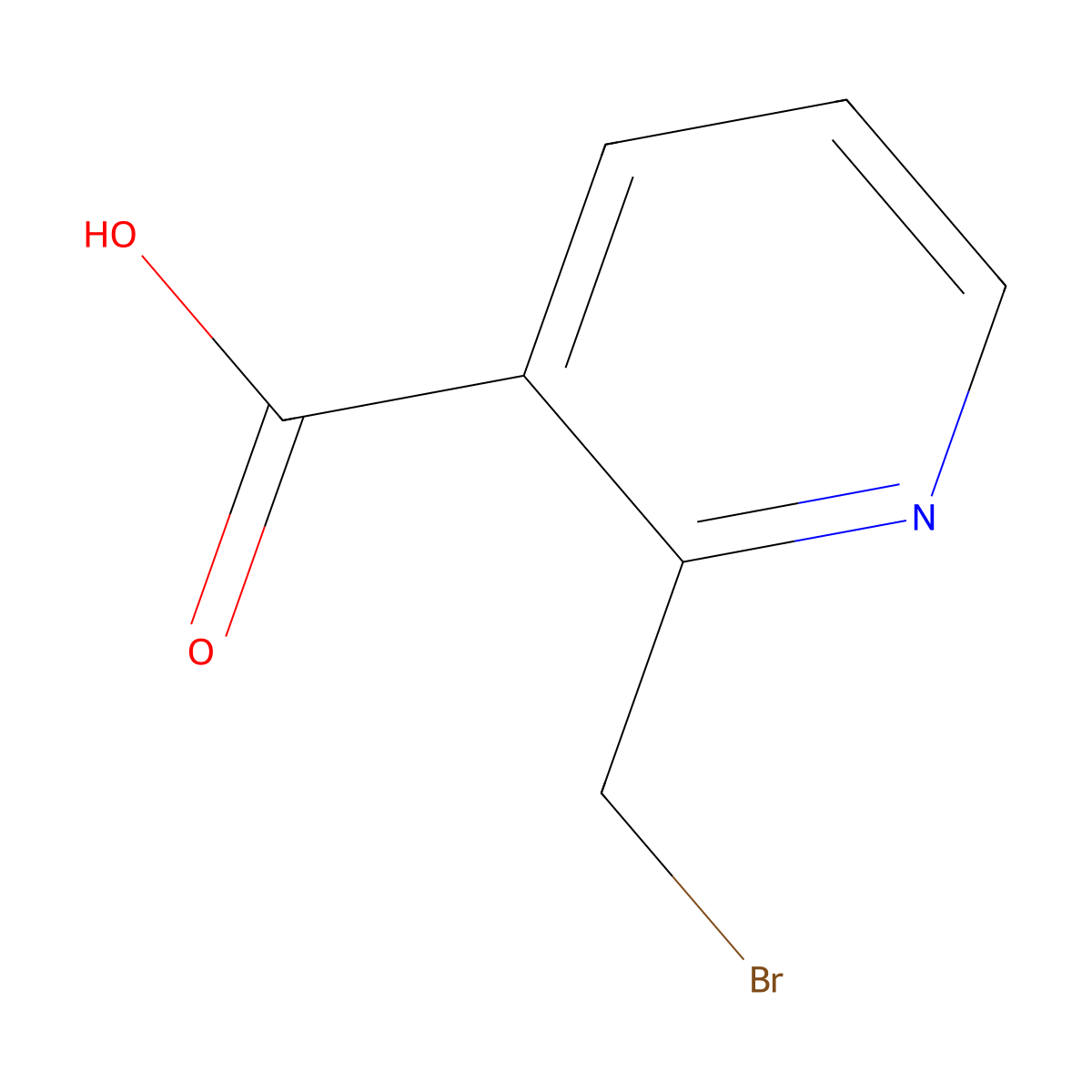 2-(Bromomethyl)nicotinic acid molecular structure, CAS 359629-90-6