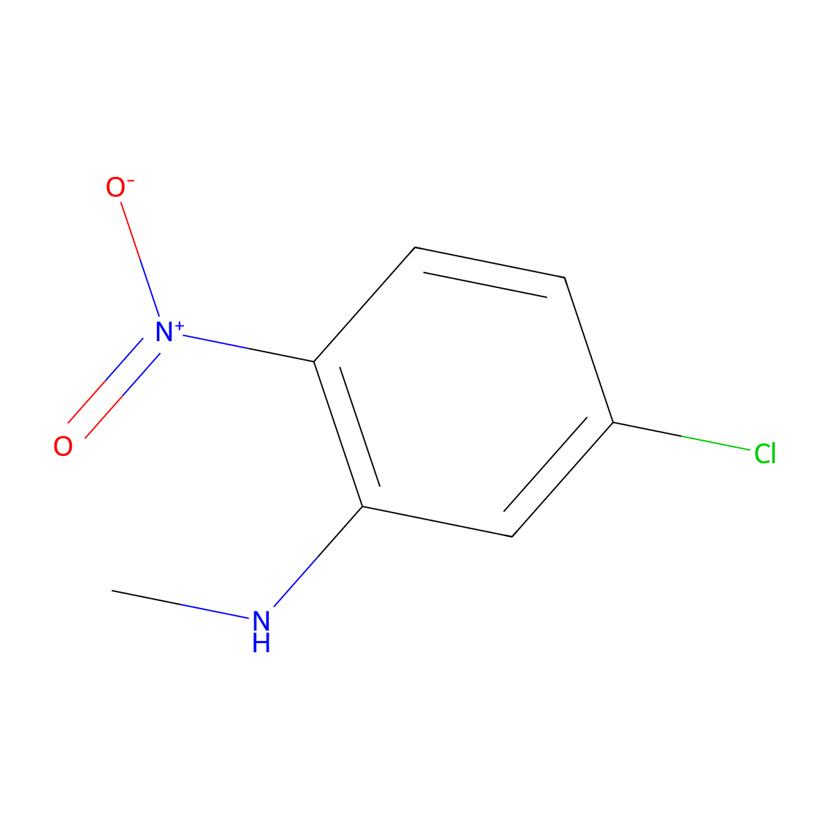 5-chloro-N-methyl-2-nitroaniline molecular structure, CAS 35966-84-8