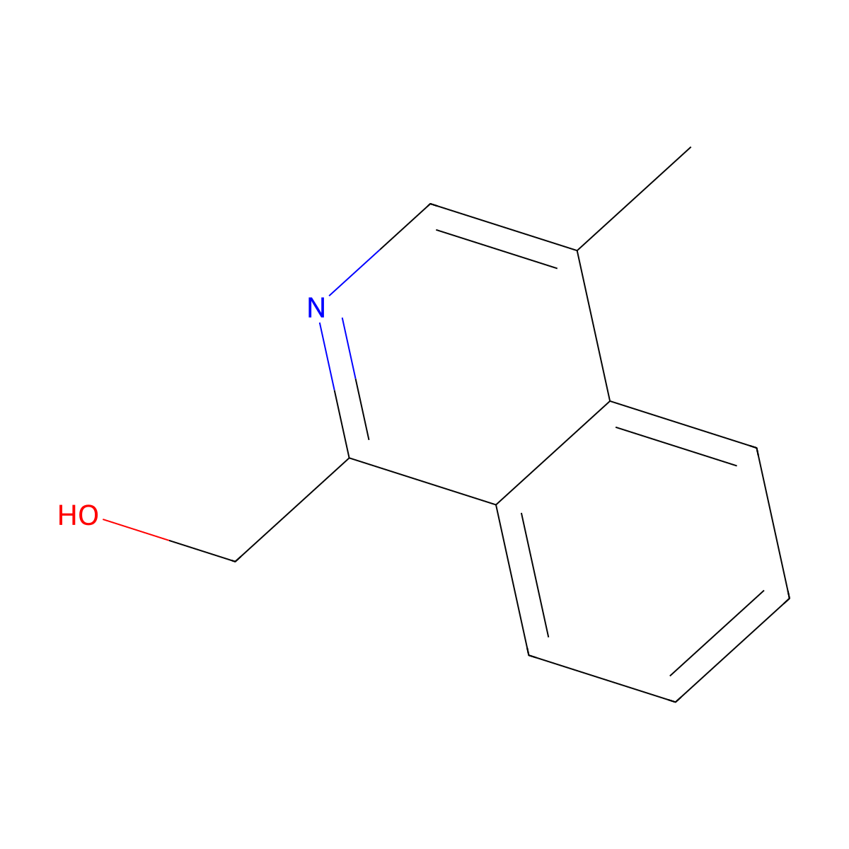 (4-Methylisoquinolin-1-yl)methanol molecular structure, CAS 35967-11-4