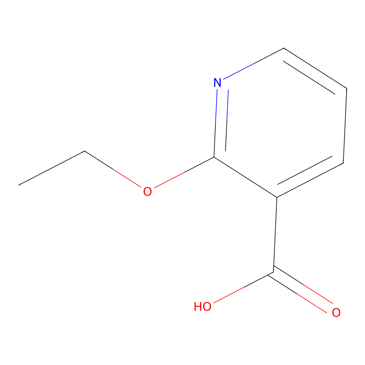 2-Ethoxypyridine-3-carboxylic acid molecular structure, CAS 35969-54-1