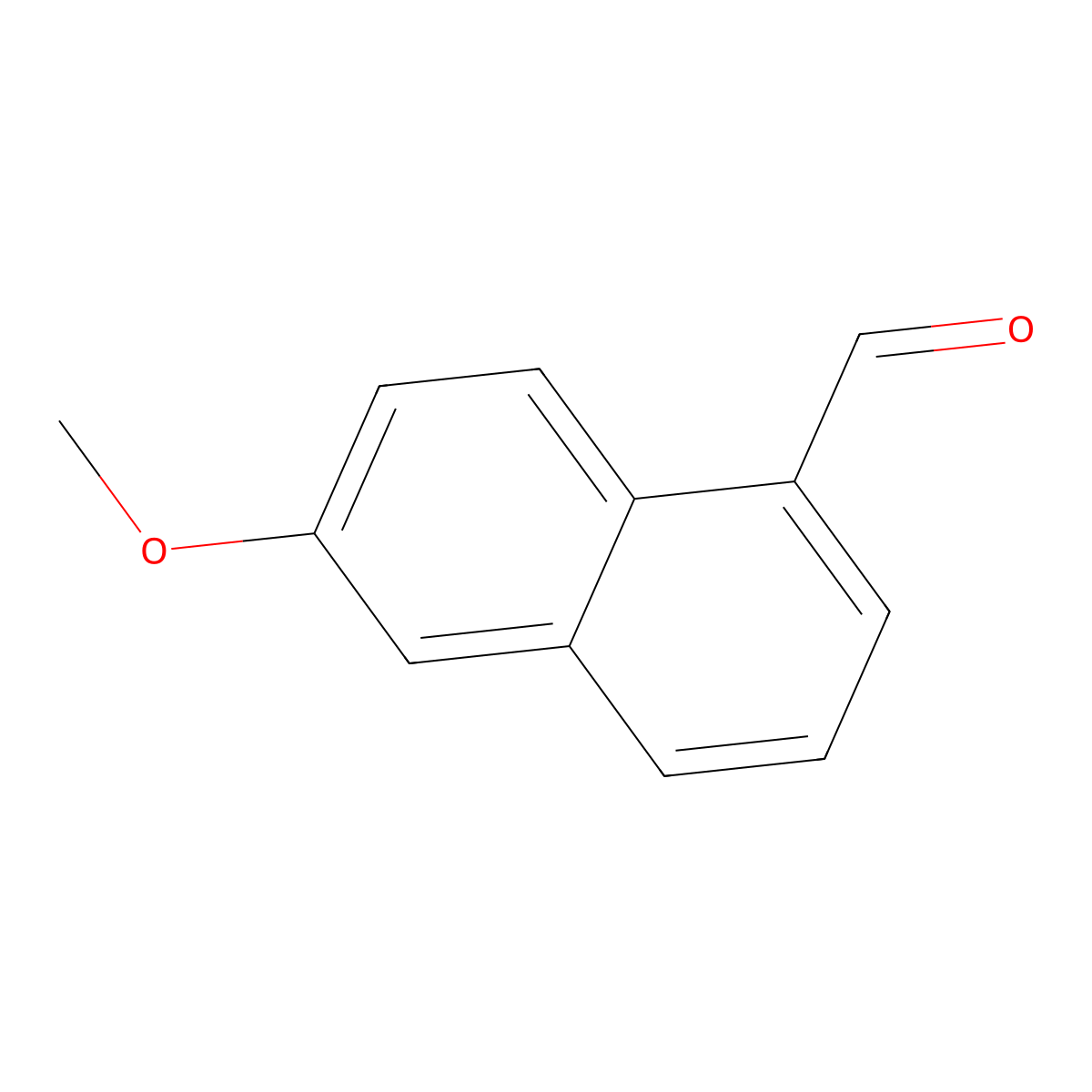 6-Methoxynaphthalene-1-carbaldehyde molecular structure, CAS 3597-42-0