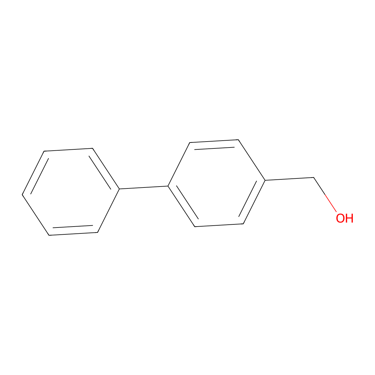 (1,1'-Biphenyl)-4-methanol molecular structure, CAS 3597-91-9