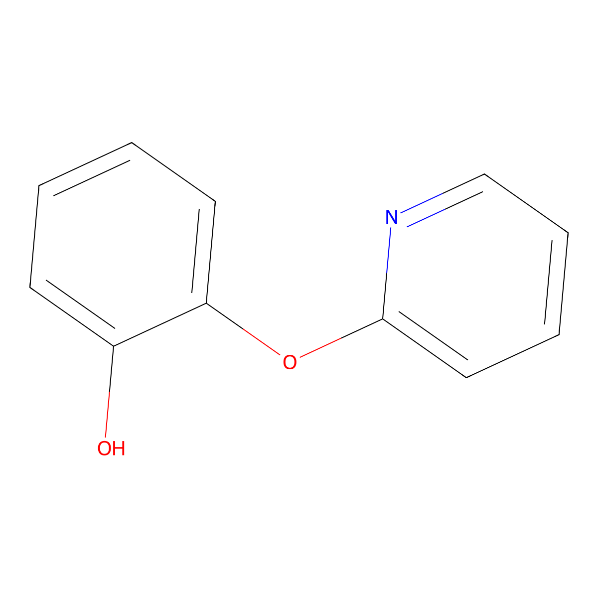 o-(2-Pyridyloxy)phenol molecular structure, CAS 35974-37-9