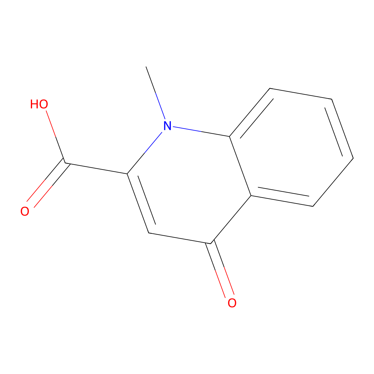 1-Methyl-4-oxo-1,4-dihydroquinoline-2-carboxylic acid molecular structure, CAS 35975-54-3