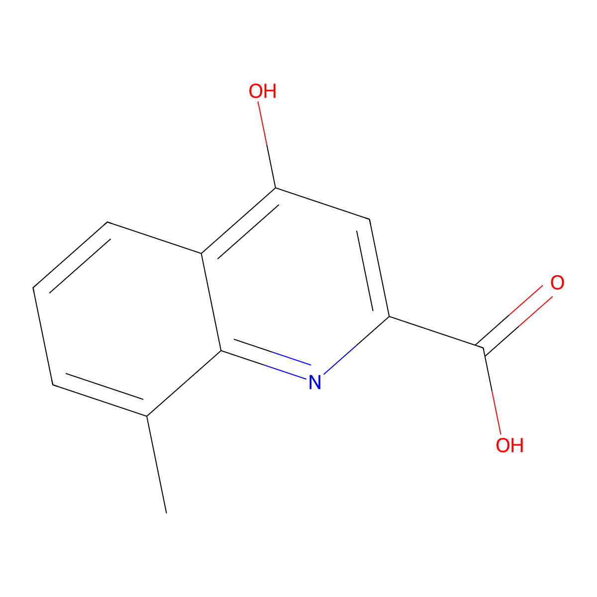 4-Hydroxy-8-methylquinoline-2-carboxylic acid molecular structure, CAS 35975-56-5
