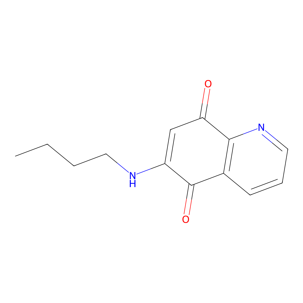 6-(Butylamino)quinoline-5,8-dione molecular structure, CAS 35976-60-4