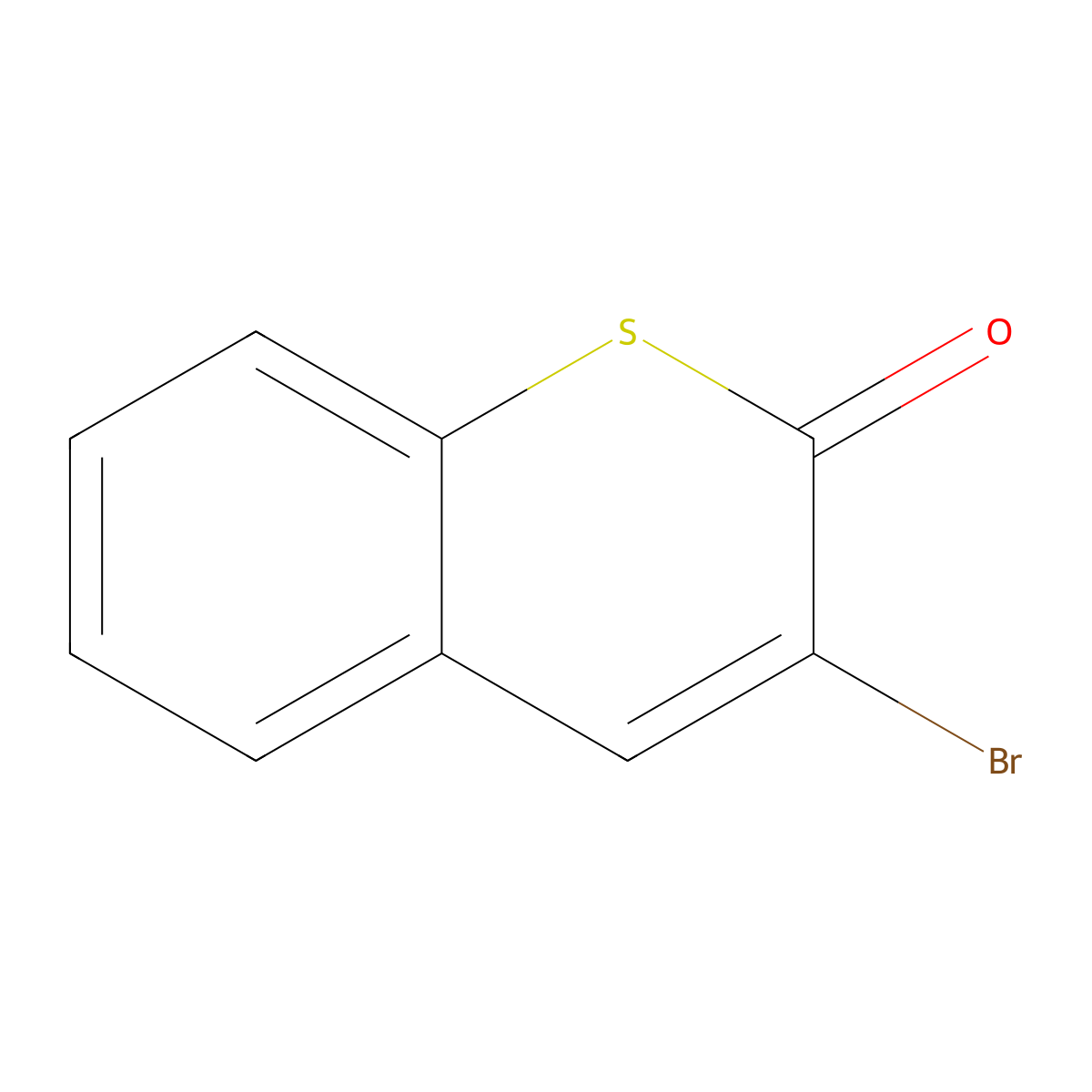 3-Bromo-thiochromen-2-one molecular structure, CAS 35977-75-4