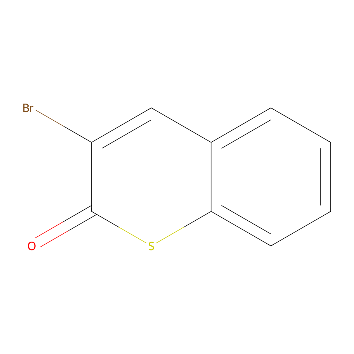 3-Bromo-thiochromen-2-one molecular structure, CAS 35977-75-4