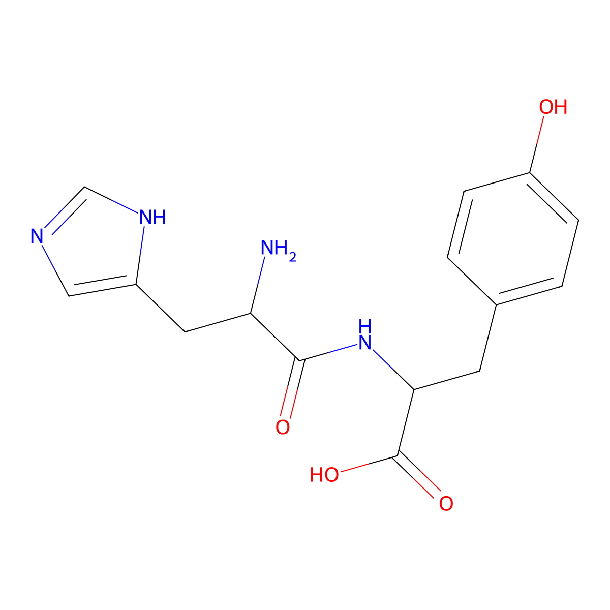 His-Tyr molecular structure, CAS 35979-00-1
