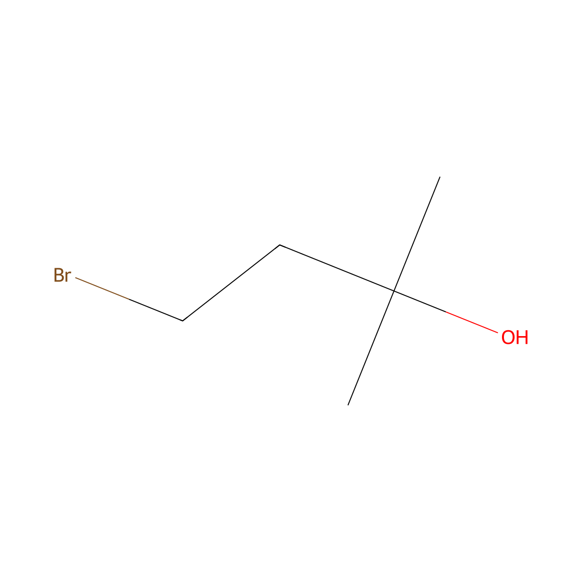 4-Bromo-2-methylbutan-2-ol molecular structure, CAS 35979-69-2