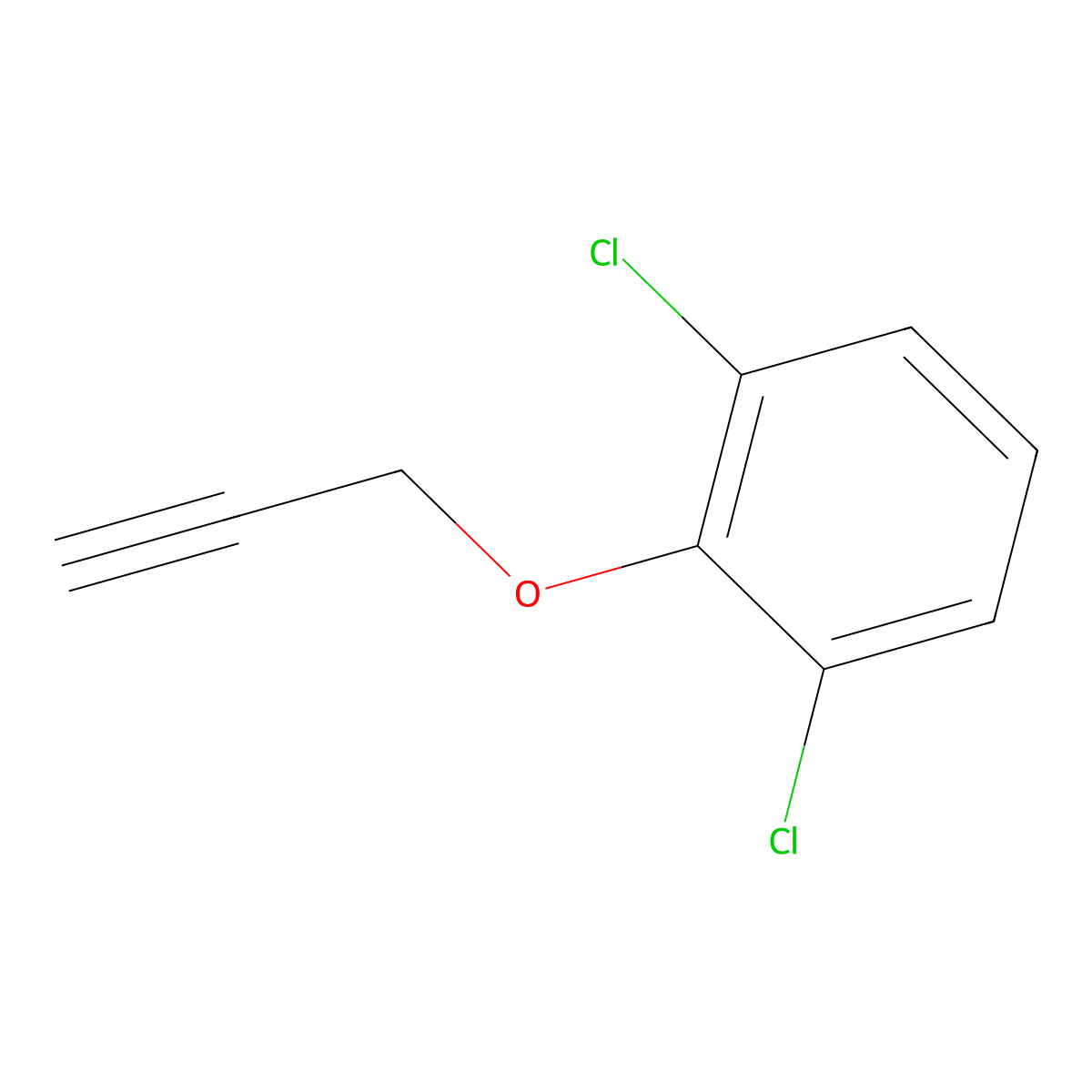 1,3-Dichloro-2-(prop-2-yn-1-yloxy)benzene molecular structure, CAS 3598-66-1