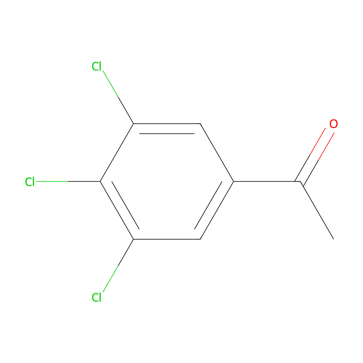 1-(3,4,5-Trichlorophenyl)ethanone molecular structure, CAS 35981-65-8