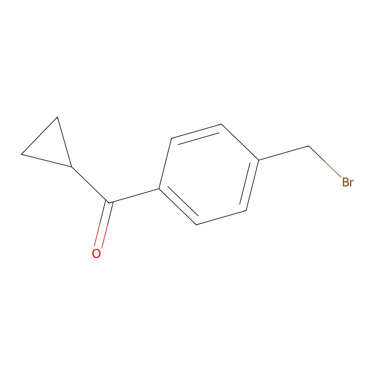 (4-(Bromomethyl)phenyl)(cyclopropyl)methanone molecular structure, CAS 35981-66-9
