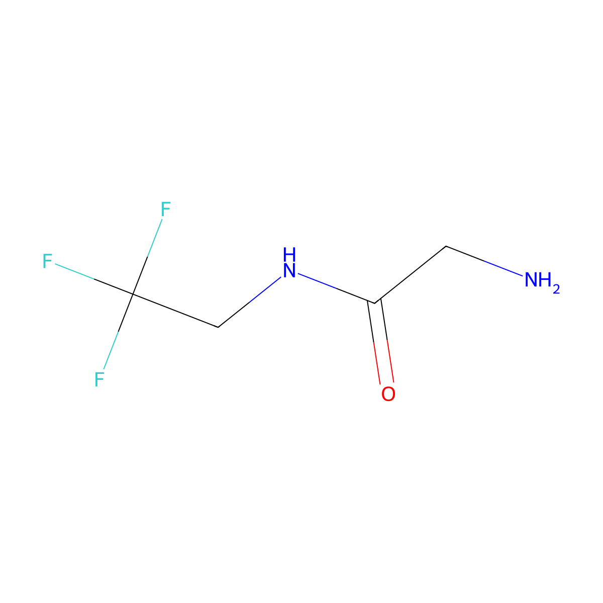 2-Amino-N-(2,2,2-trifluoroethyl)acetamide molecular structure, CAS 359821-38-8
