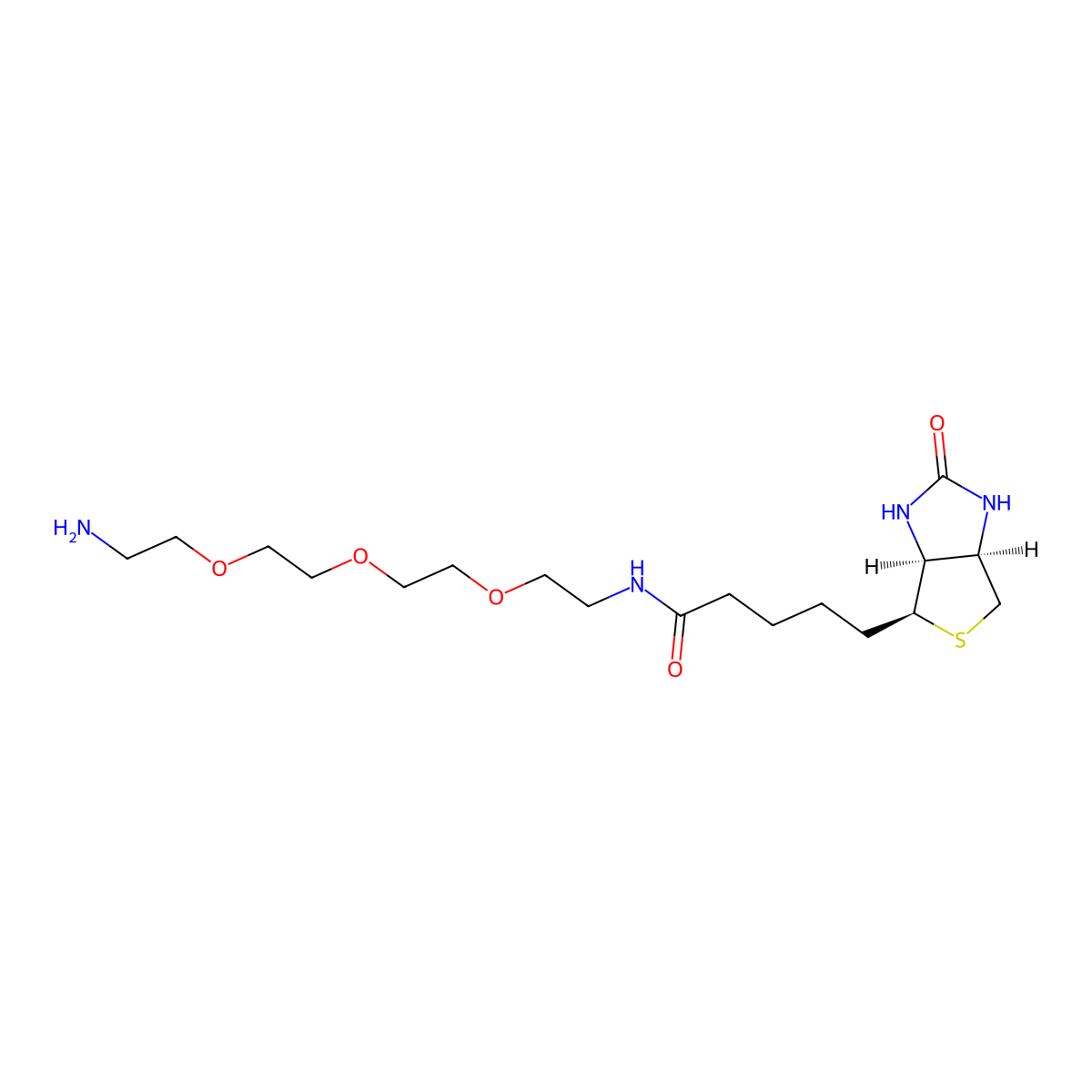 Biotin-PEG3-amine molecular structure, CAS 359860-27-8