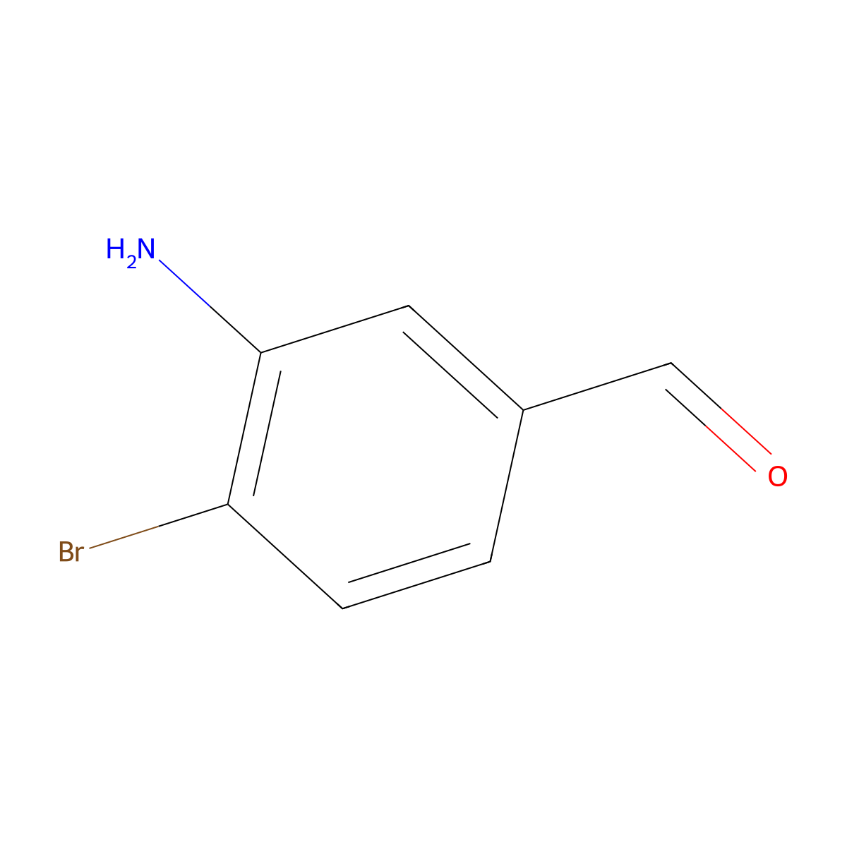3-Amino-4-bromobenzaldehyde molecular structure, CAS 359867-42-8