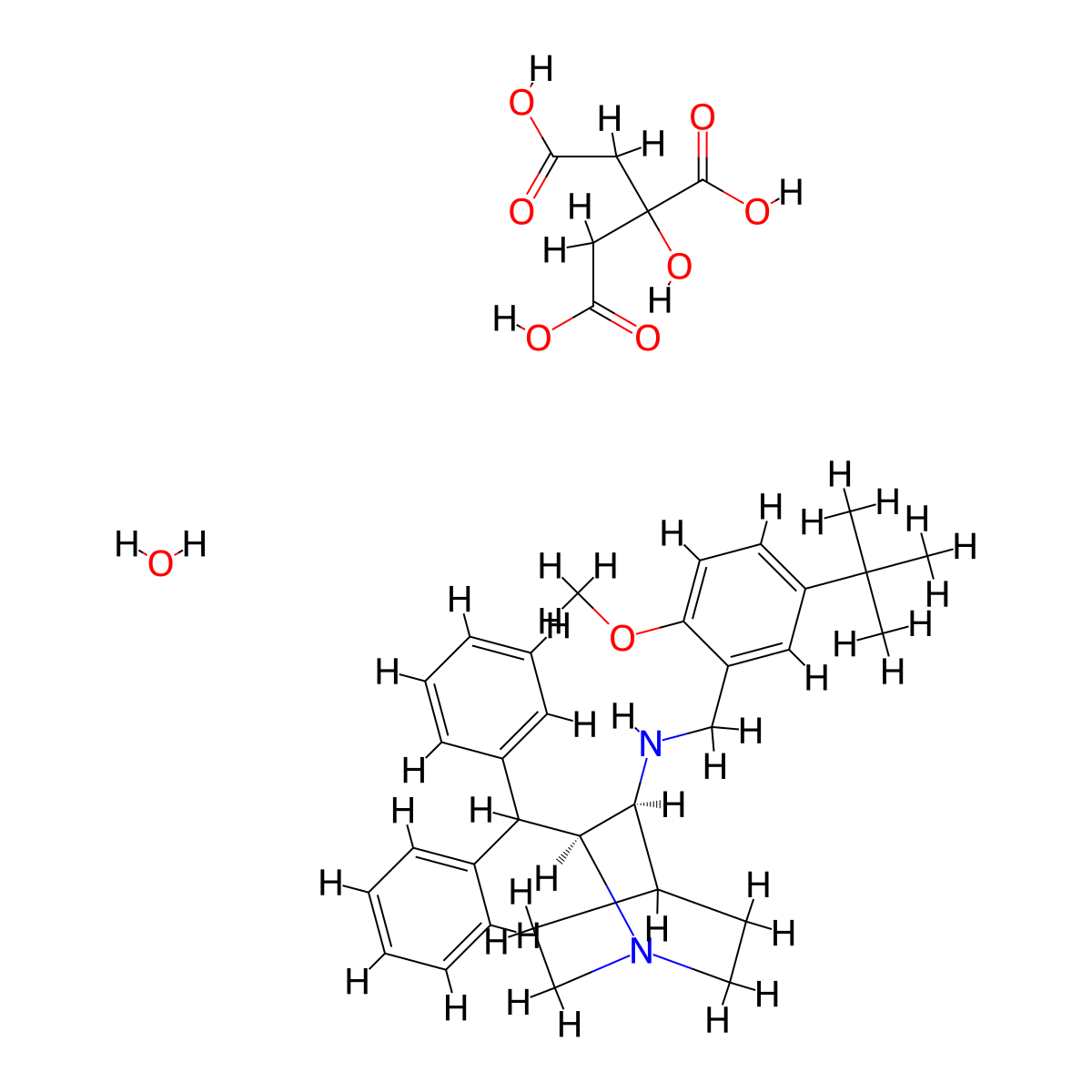 Maropitant Citrate molecular structure, CAS 359875-09-5