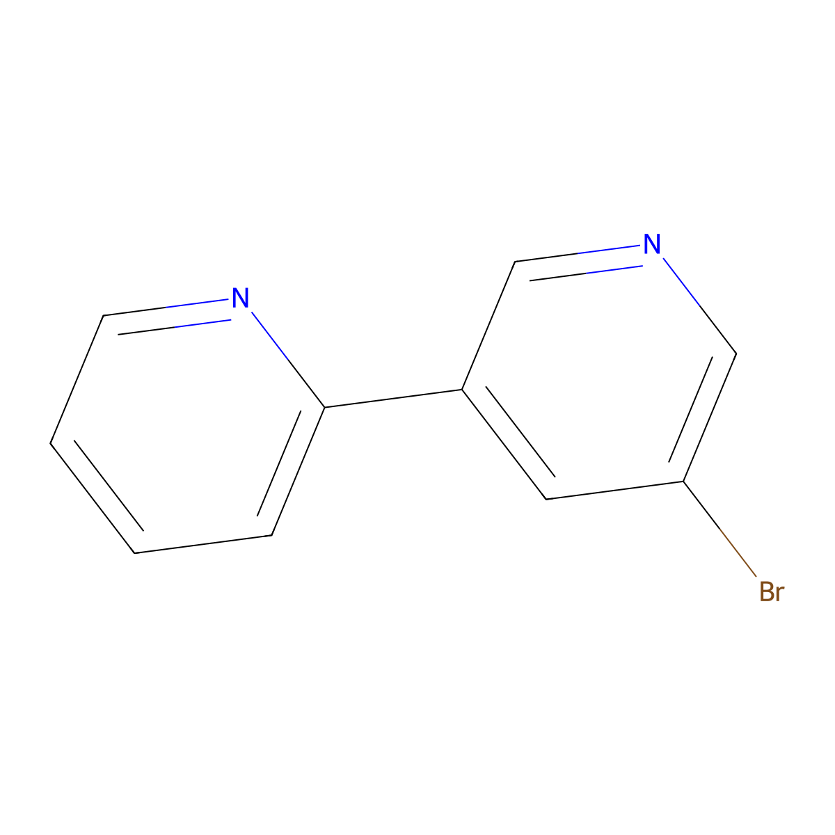 5'-Bromo-2,3'-bipyridine molecular structure, CAS 35989-02-7