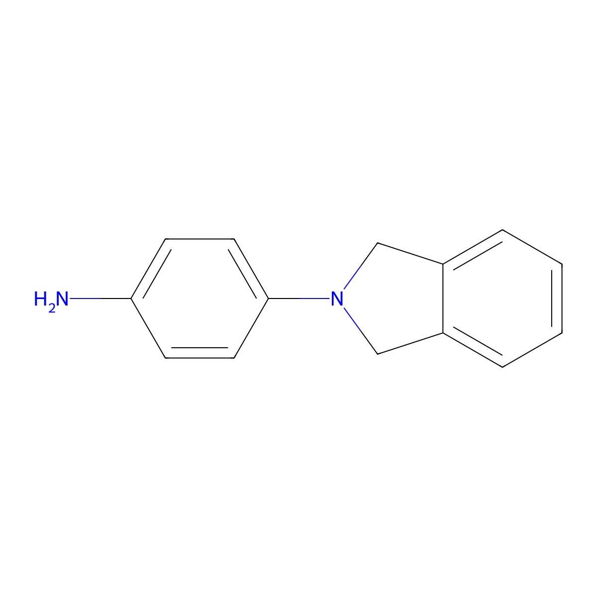 4-(1,3-Dihydro-isoindol-2-yl)-phenylamine molecular structure, CAS 359897-36-2