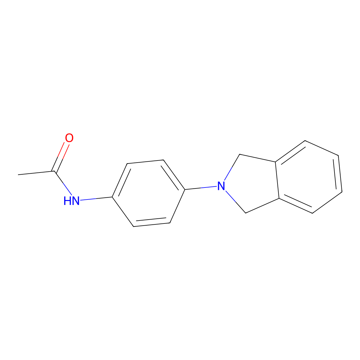 N-[4-(1,3-Dihydro-2H-isoindol-2-yl)phenyl]acetamide molecular structure, CAS 359897-37-3