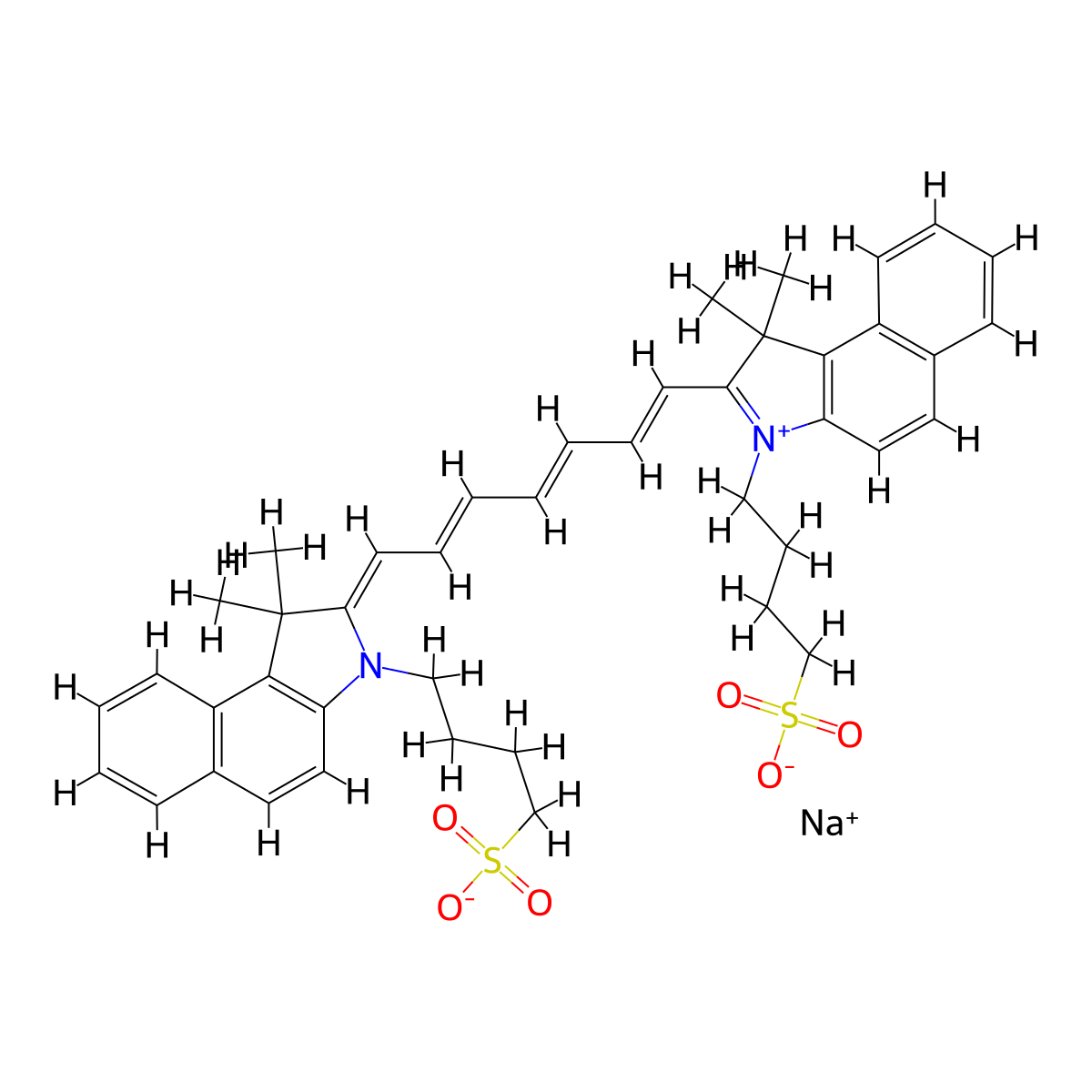 Indocyanine Green molecular structure, CAS 3599-32-4